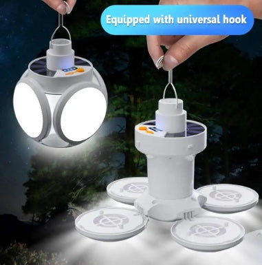Foldable Solar Led Camping Light Portable -  Rechargeable