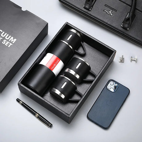 Stainless Steel Vacuum Flask Thermos Mug Gift Set