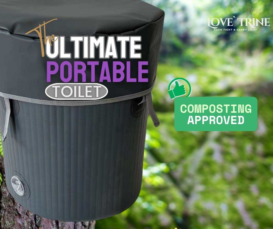 LoveTrine Portable Composting Toilets Camping Human Manure Outdoor Bedside