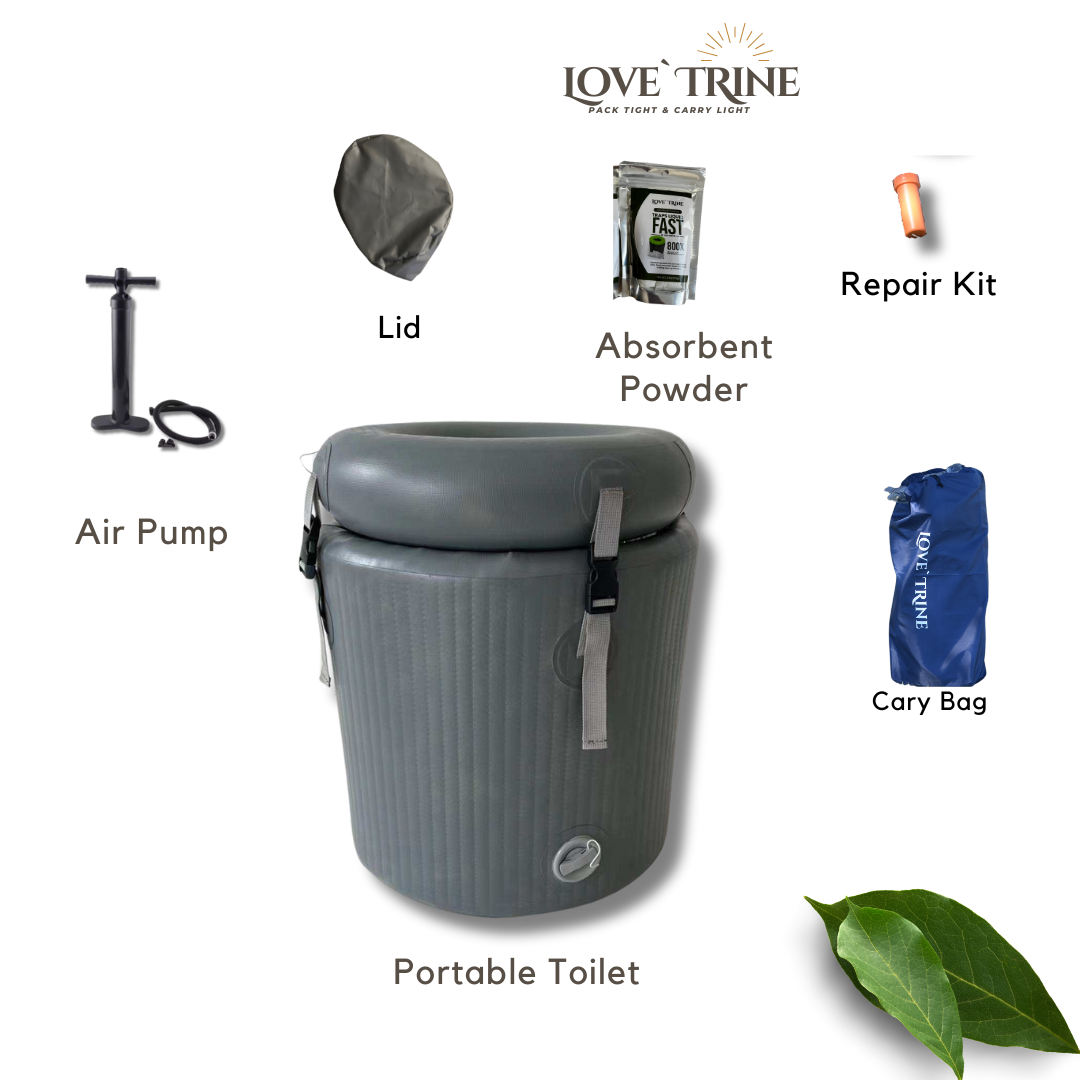 No Assembly Instant Portbale Toilet Lightweight Heavy Duty Full Size #portabletoilet #camping #campervan #fishing #nature #outdoors