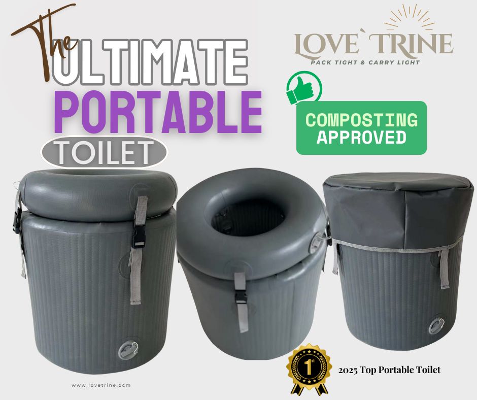 LoveTrine Portable Composting Toilets Camping Human Manure Outdoor Bedside