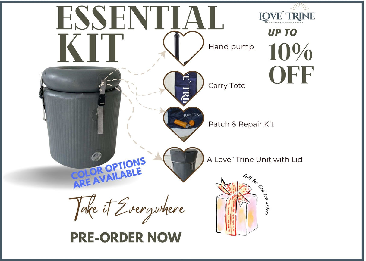 Love`Trine Lightweight Portable Toilet Special Essential Kit