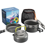 Outdoor Cookware Set Compact Hiking Cookware Camping Cooking Set Backpack Camping Pot And Pans Set