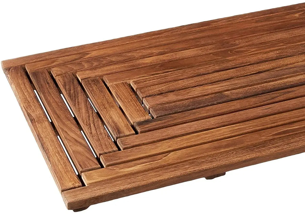 100% Natural Bamboo Deluxe Indoor and Outdoor Shower Floor and Bath Mat