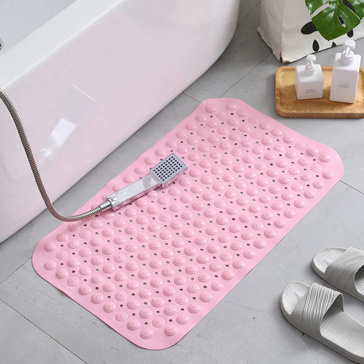 Washable Anti Slip Bath Mats Indoor Outdoor Use Bathroom Camp Toilet