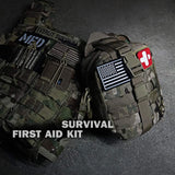 Trauma Survival First Aid Equipment Kit with Medical Supplies - Camping Adventurers Van RV Hunting Fishing