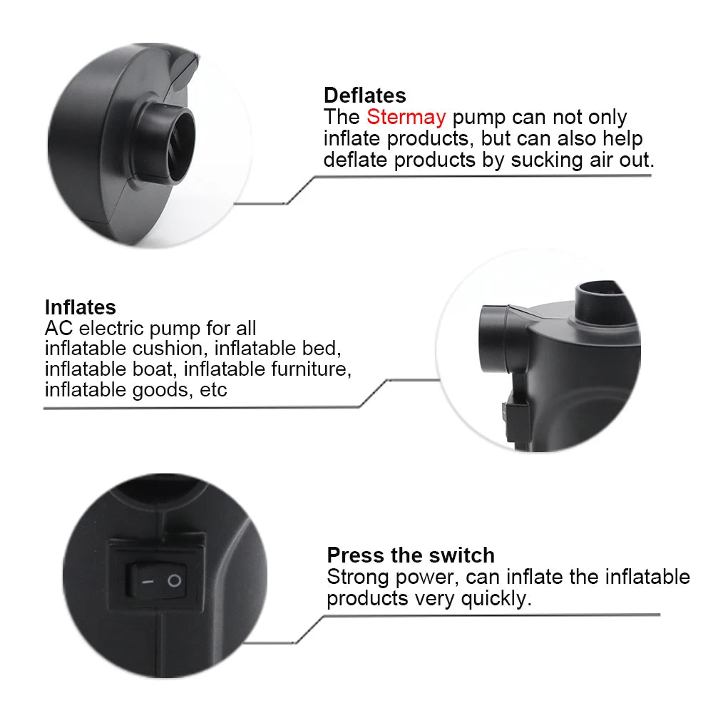 110V ~240V Electric Air Pump For Inflatables