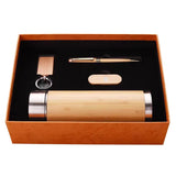 Luxury Wooden Gift Set 4-in-1 Insulated Cup USB Drive and Pen