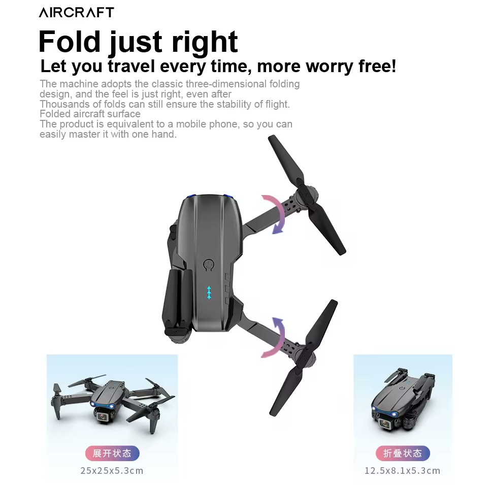 Mini Drone 4K Quadcopter RC FPV Drone WITH Smart Follow Me Camera